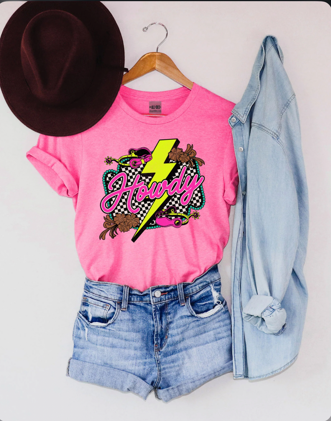 neon graphic tees